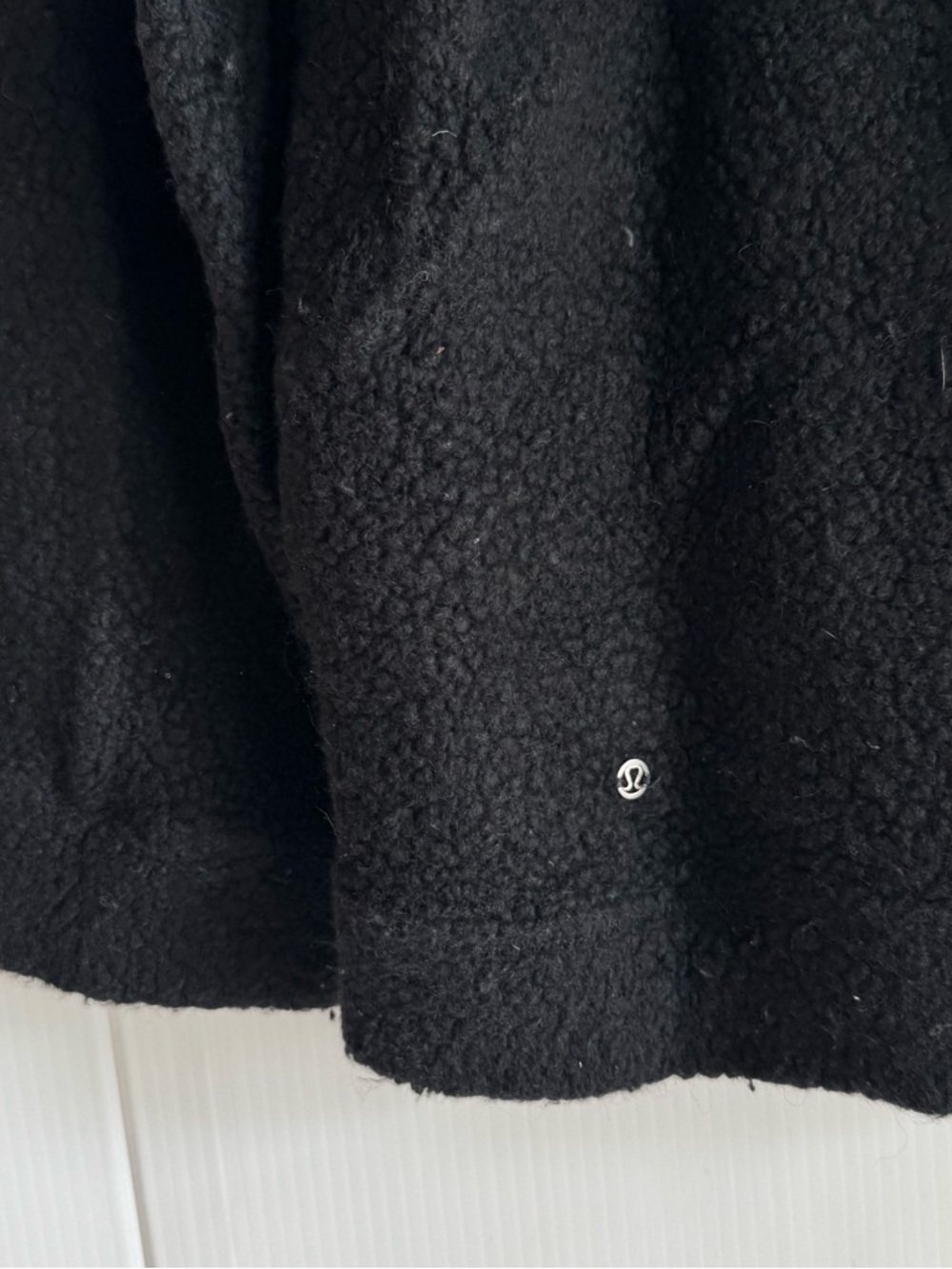 lululemon athletica Black Teddy Zip-Up Jacket size tag missing, fits like large - Picture 5 of 7